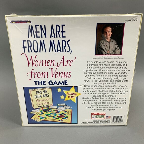 Endless Games "Men Are From Mars Women Are From Venus" The Game - Picture 4 of 5